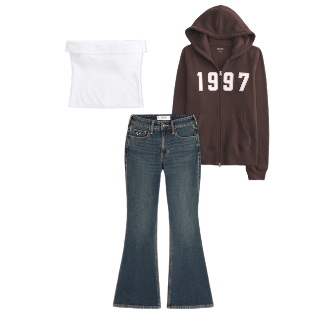 1997 Graphic Zip-Up Hoodie
