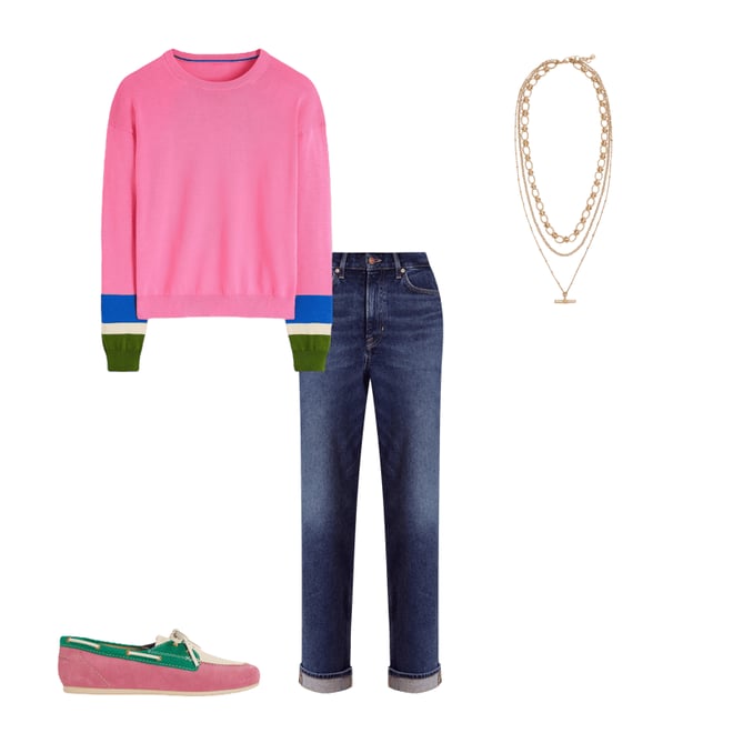 2nd bundle featuring 3 items which compliment Boat Shoes-Pink Rose