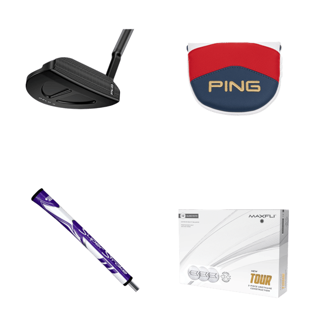 PING PLD MILLED OSLO 4 パター Ping PLD Milled 2023 Oslo 4 Putter Matte Black - Club 14 Golf