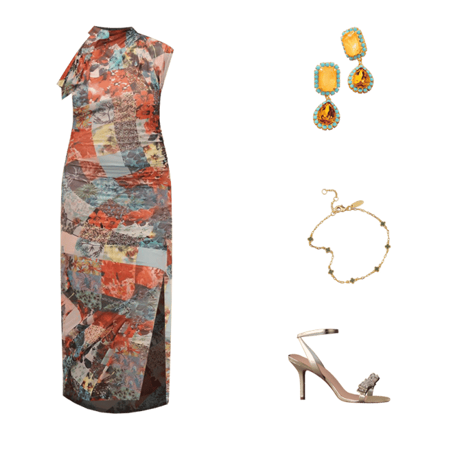 Endless Rose Sleeveless Textured Midi Dress