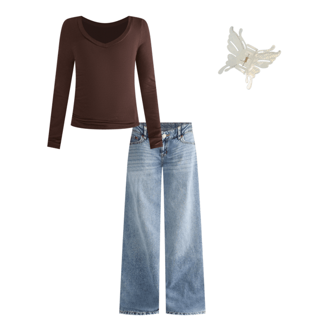 Low-Rise Baggy Wide Leg Lightweight Luxe Jean