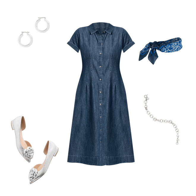 white christmas dresses Women's Liz Claiborne Liz Claiborne Denim Jacket Denim, L main image 1