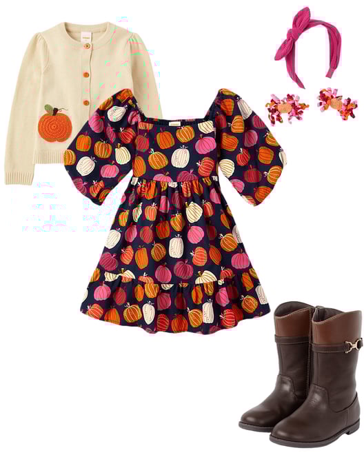 3rd bundle featuring 3 items which compliment Girls Contrast Buckle Tall Boots