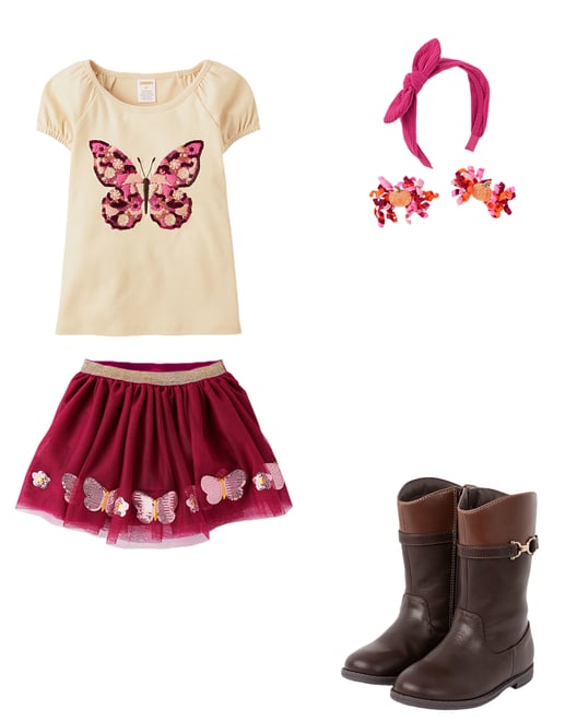 4th bundle featuring 3 items which compliment Girls Contrast Buckle Tall Boots