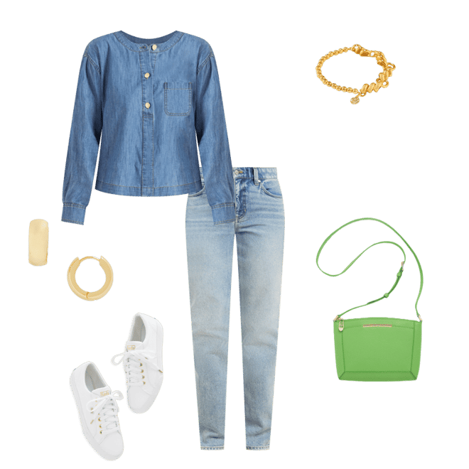 Denim Popover Shirt - Azure Sky Wash | Talbots