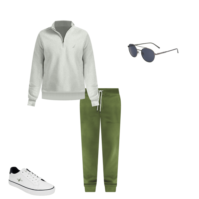 ❄N&Q❄ Quarter-Zip Fleece Sweatshirt | Nautica