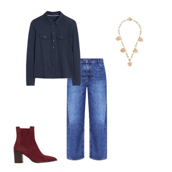 4th bundle featuring 3 items which compliment Amy Jersey Shirt-Navy