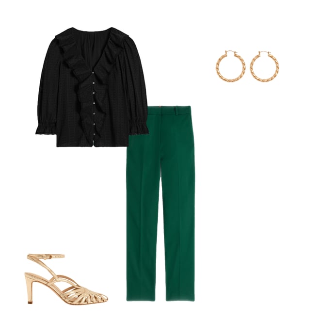 1st bundle featuring 3 items which compliment Full Length Canonbury Trousers-Emerald Green