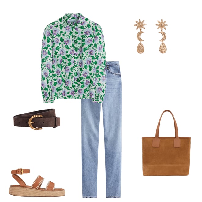 4th bundle featuring 5 items which compliment Helena Cotton Top-Rich Emerald, Ornate Vine