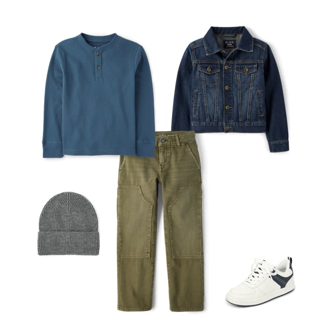Boys Long Sleeve Denim Jacket - BLUE | The Children's Place