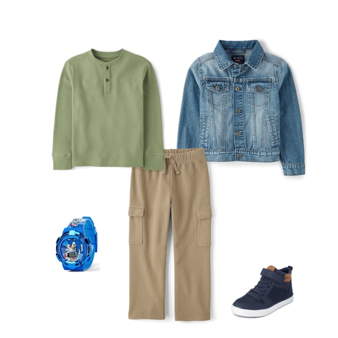 L'Appartement☆Boys denim Jacket Boys Long Sleeve Denim Jacket - BLUE | The Children's Place
