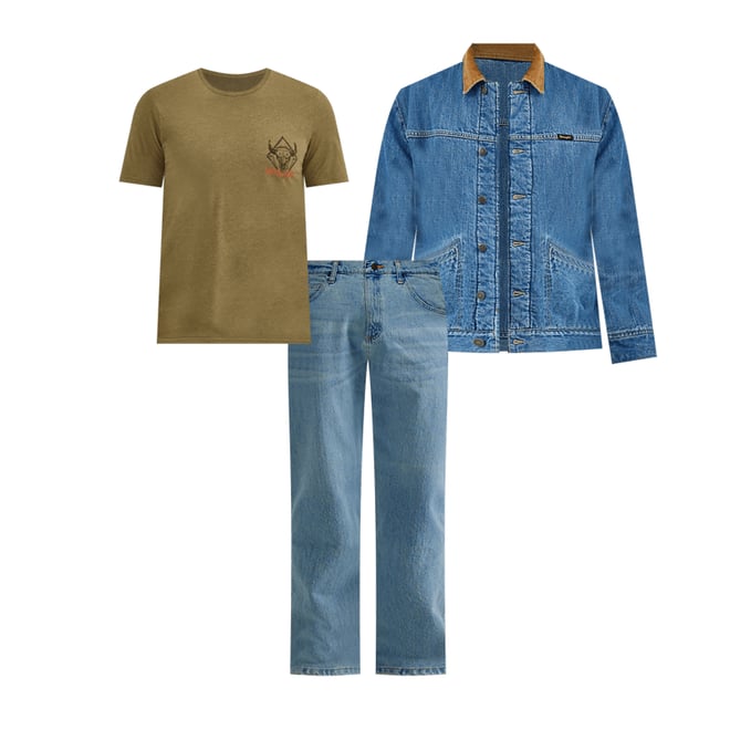 Wrangler® Five Star Premium Denim Flex for Comfort Relaxed Fit Jean in Bleached Tint