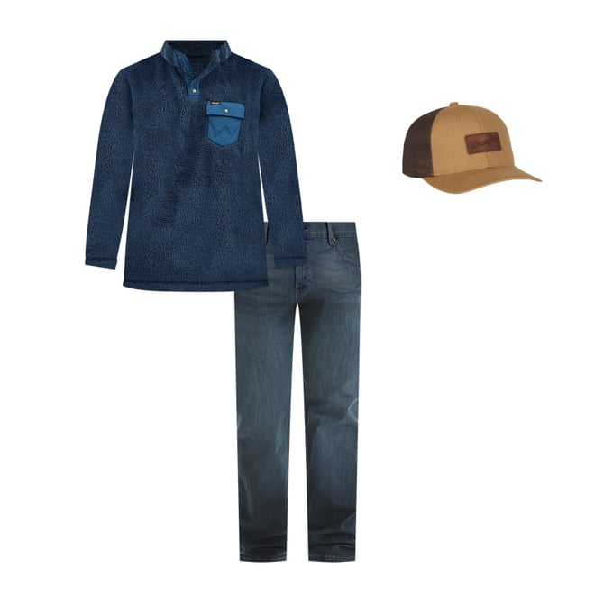 Wrangler® Five Star Premium Denim Flex For Comfort Regular Fit Jean in Carbon