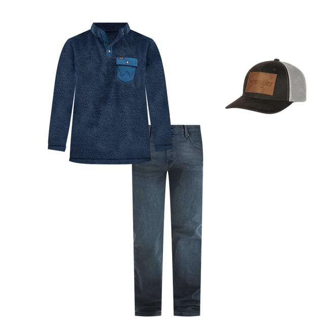 Wrangler® Five Star Premium Denim Flex For Comfort Regular Fit Jean in Carbon