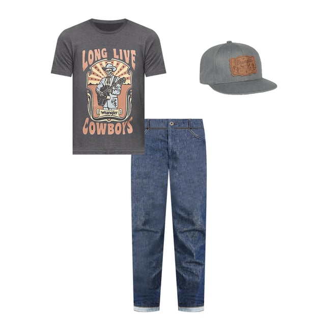 Wrangler® Cowboy Cut® Original Fit Selvedge Stretch Jean in Raw Indigo