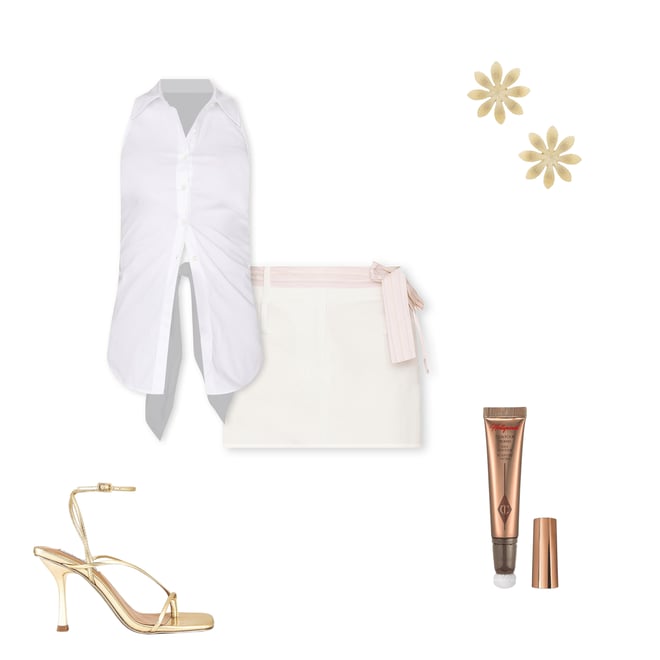 2nd bundle featuring 4 items which compliment Loch Sleeveless Poplin Button Up
