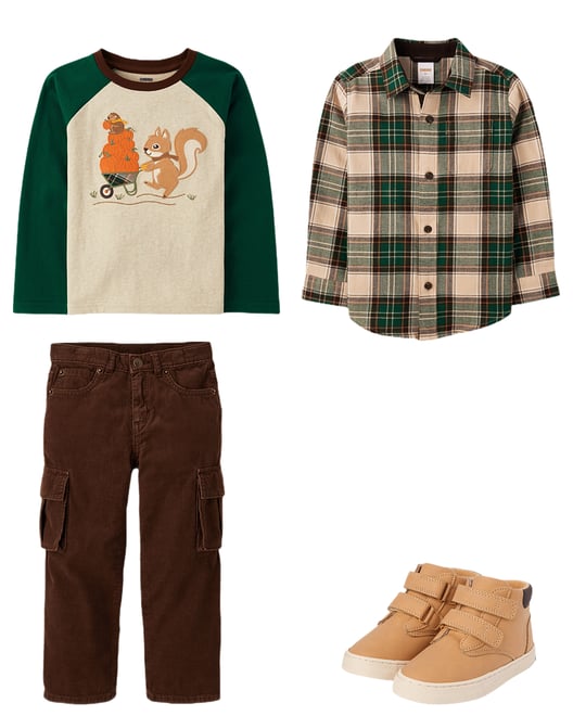 Boys Textured Cable Knit Mock Neck Sweater - Little Essentials - Brown