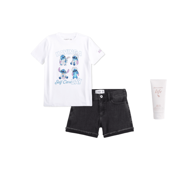 oversized lilo & stitch graphic tee