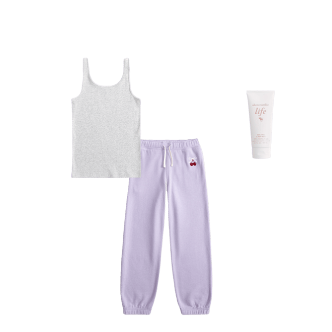 graphic fleece sweatpants
