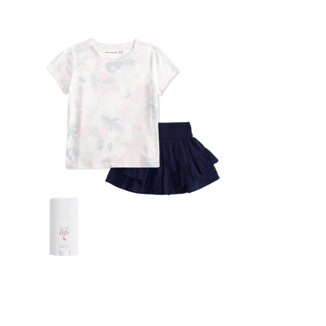 tiered gauzy mini skort