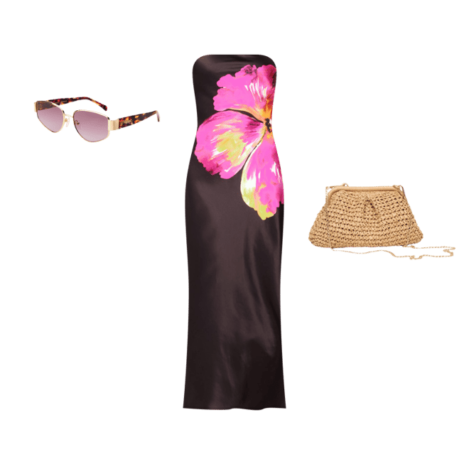 Product | Spring In Love Dress - After Midnight Hibiscus