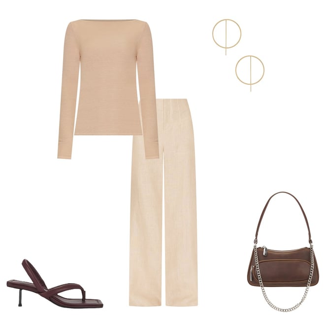 FAITHFULL THE BRAND Isotta Pant in Natural REVOLVE