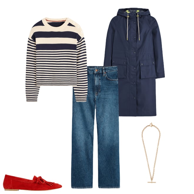 5th bundle featuring 4 items which compliment Soft Tassel Deck Shoes-Post Box Red