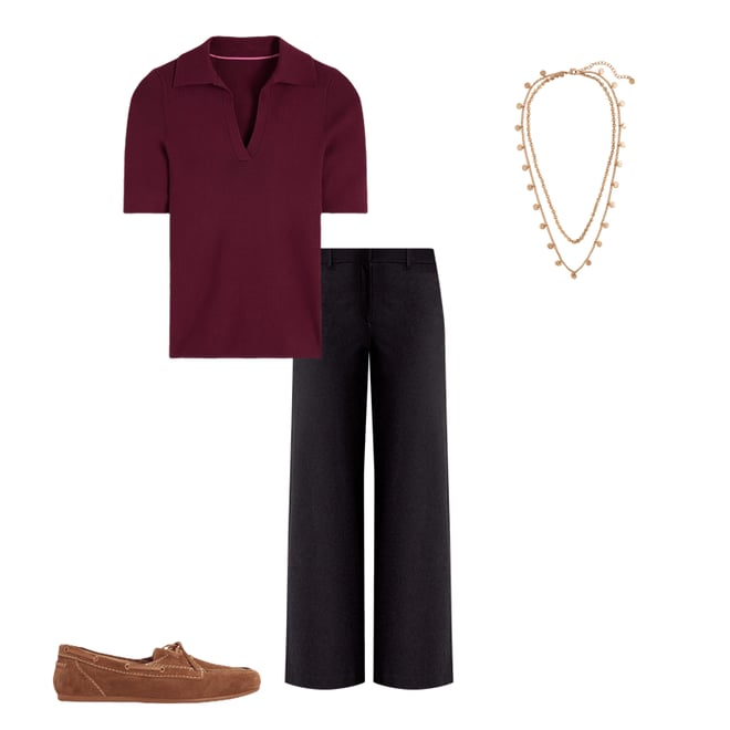 5th bundle featuring 3 items which compliment Belgravia Ponte Crop Trousers-BLACK