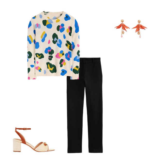 1st bundle featuring 3 items which compliment Highgate Ponte Trousers-Black