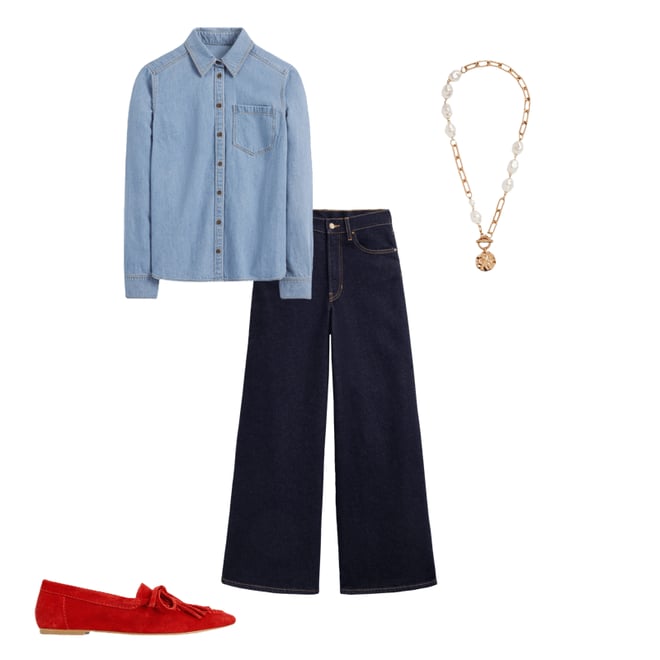 1st bundle featuring 3 items which compliment Soft Tassel Deck Shoes-Post Box Red