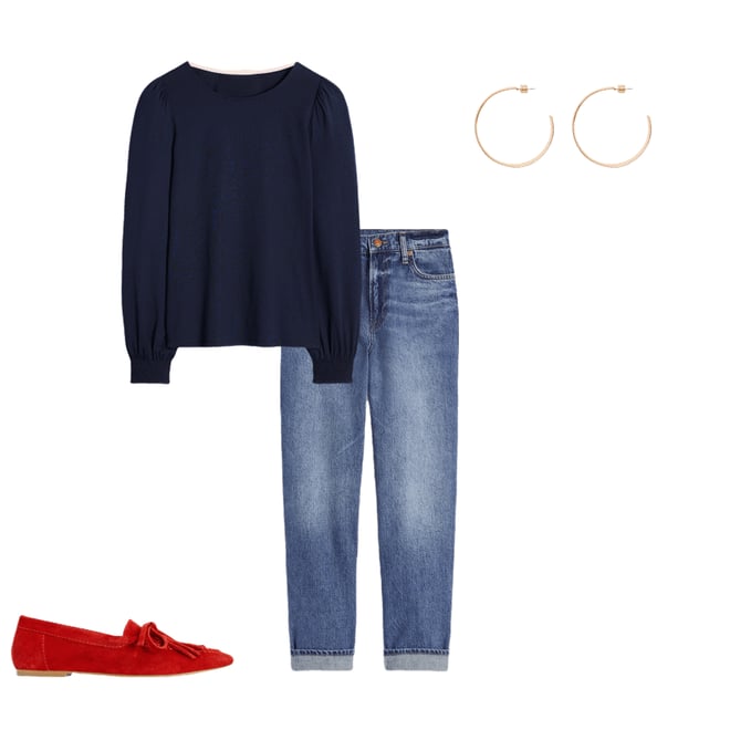 4th bundle featuring 3 items which compliment Soft Tassel Deck Shoes-Post Box Red