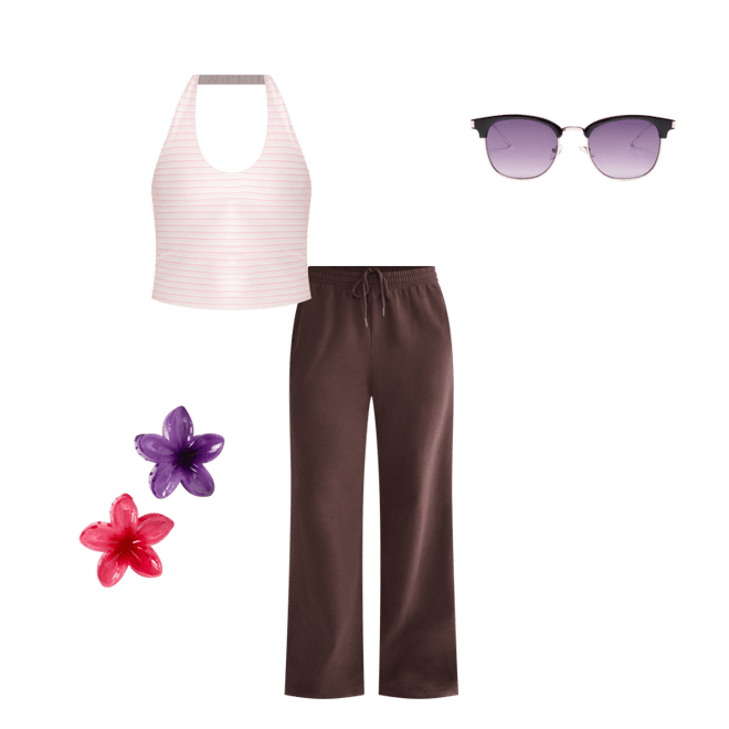 Mid-Rise Wide Leg Sweatpants