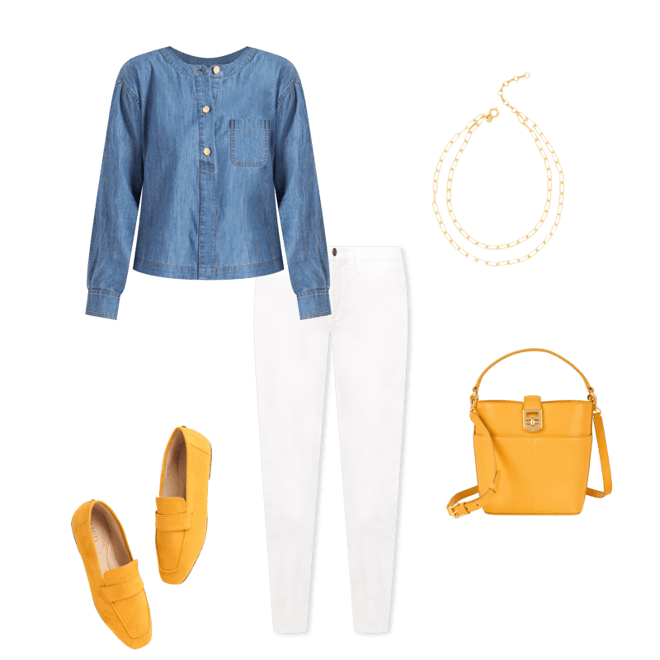 Denim Popover Shirt - Azure Sky Wash | Talbots