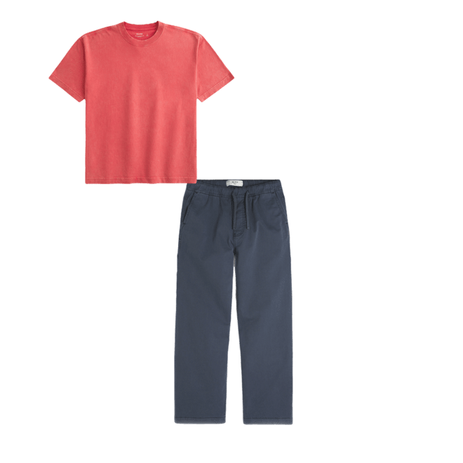 Boxy Heavyweight Washed Cotton Crew T-Shirt