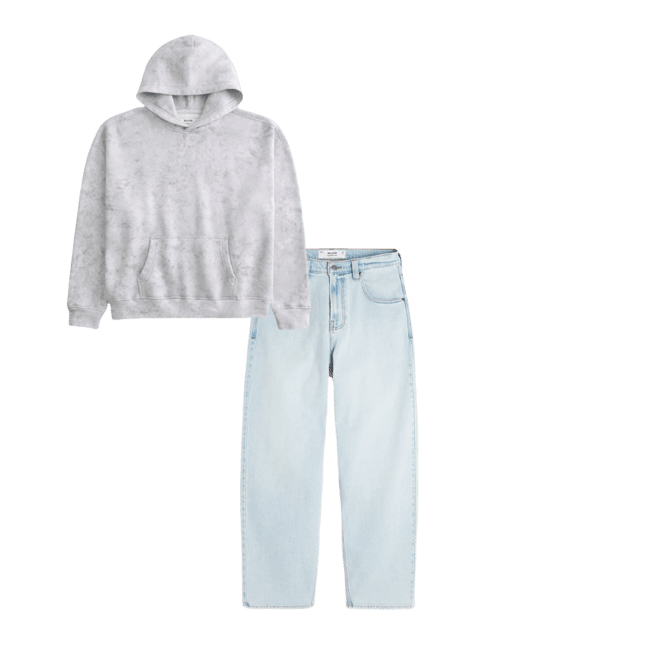 Boxy Wash Effect Hoodie