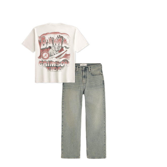 Light Wash Baggy Jeans