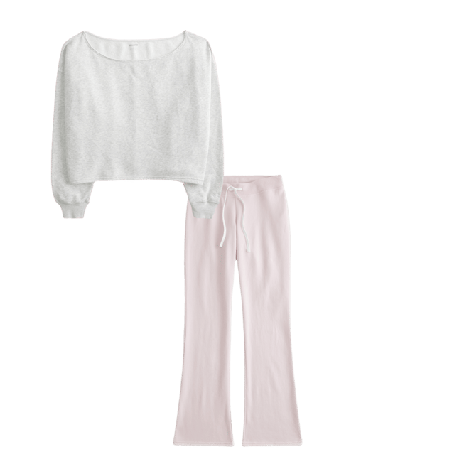 Easy Double Off-the-Shoulder Sweatshirt