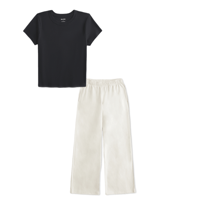 Wide-Leg Sweatpants