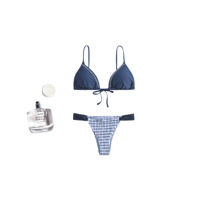 Beaded Triangle Bikini Top