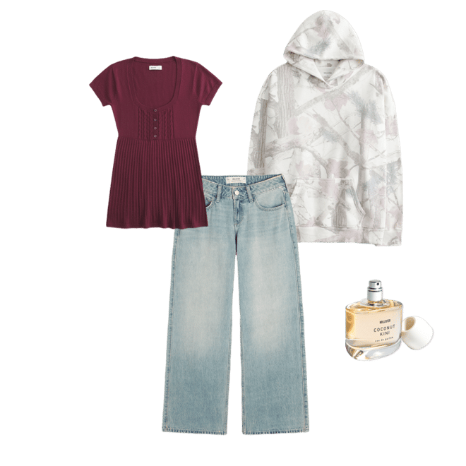 Short-Sleeve Henley Babydoll Top