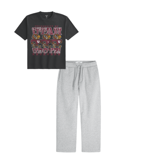 Boxy University of Utah Graphic Tee