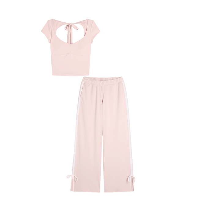 Gilly Hicks Active Side Bow Baggy Pants