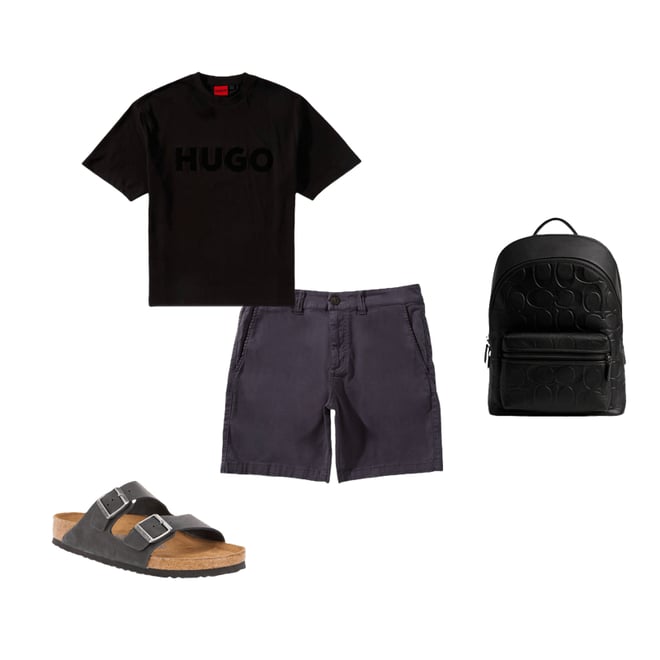 【Hugo Boss】HUGO Dinkee 10259511 short sleeve T-shirt 00000000_zi_ef018568-5c15-4890