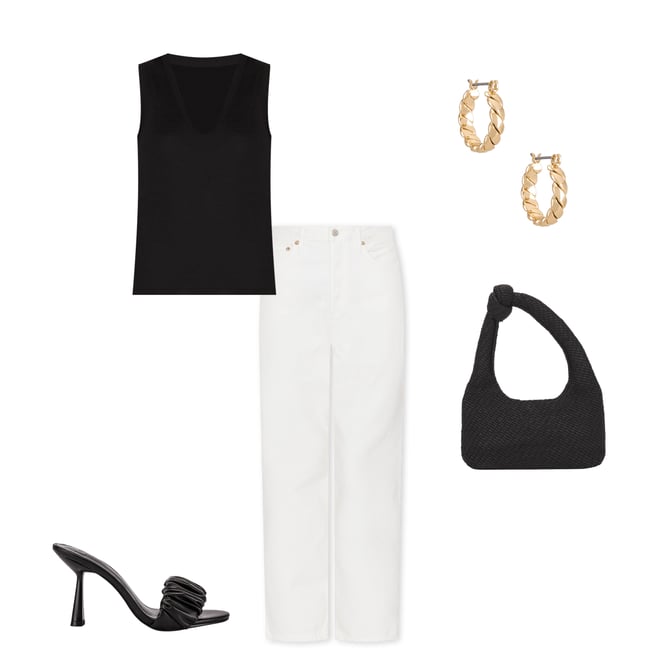 2nd bundle featuring 4 items which compliment 90's Mid Rise Loose Jeans