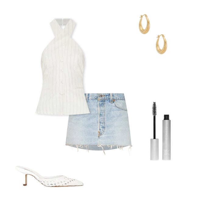 EB Denim Vintage Mini Skirt in Light | REVOLVE
