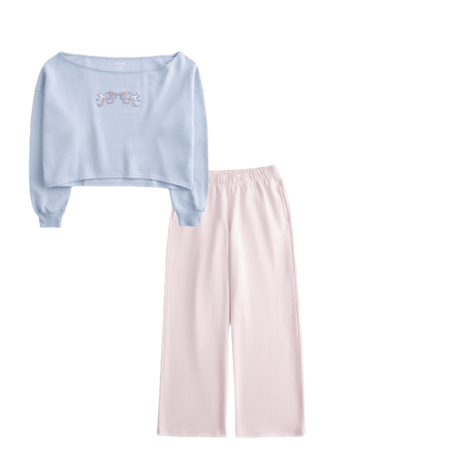 Wide-Leg Sweatpants