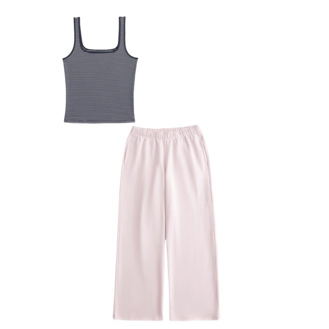 Wide-Leg Sweatpants