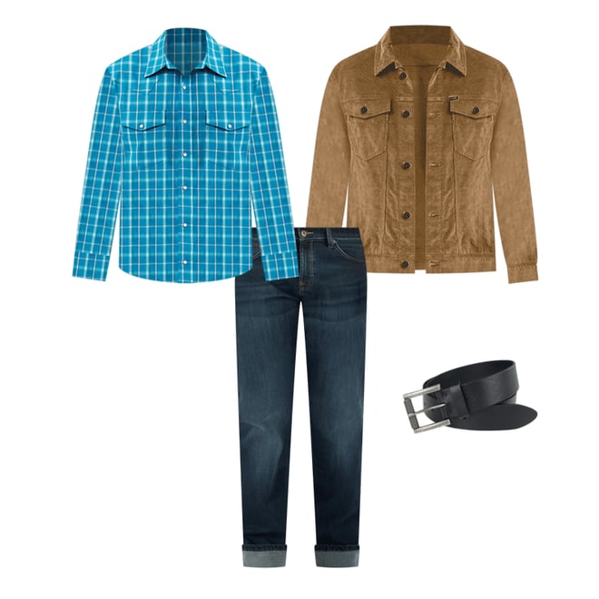 Men's Wrinkle Resist Long Sleeve Western Snap Plaid Shirt in Burgundy