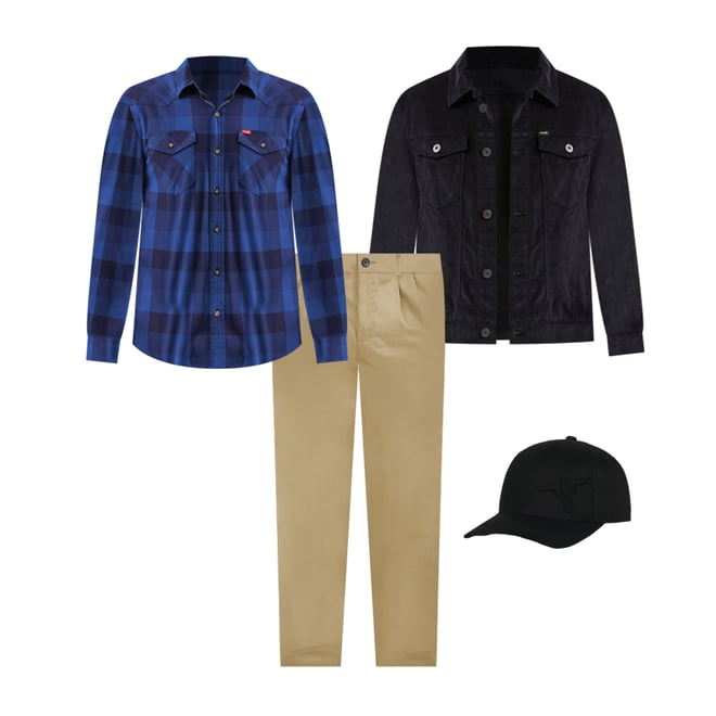 Men's Wrangler Casuals® Pleated Front Relaxed Fit Pants in Khaki
