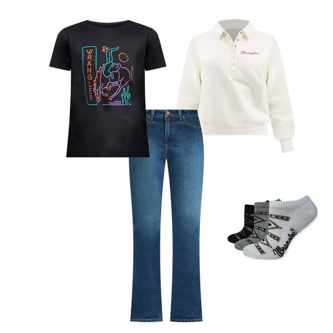 Women's High Rise Bootcut Jean in Icon